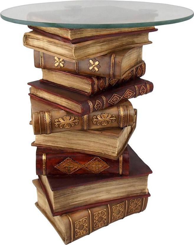 Design Toscano Side & End Tables - Power Of Books Side Table