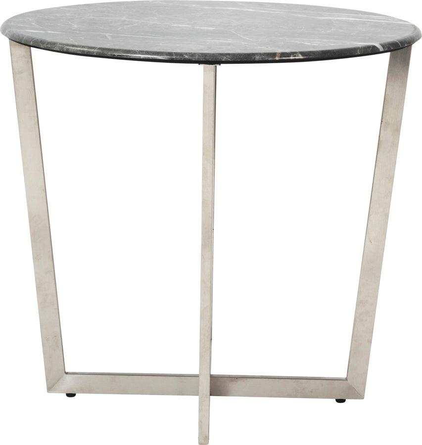 Euro Style Side & End Tables - Llona 24" Round Side Table Black