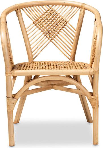 Wholesale Interiors Dining Chairs - Kagama Modern Bohemian Natural Brown Rattan Dining Chair