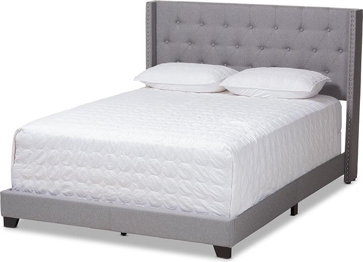 Wholesale Interiors Beds - Brady King Bed Light Gray