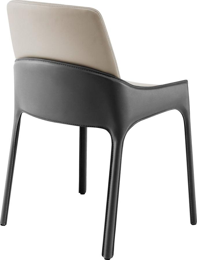 Euro Style Dining Chairs - Vilante Side Chair in Light Gray and Gray