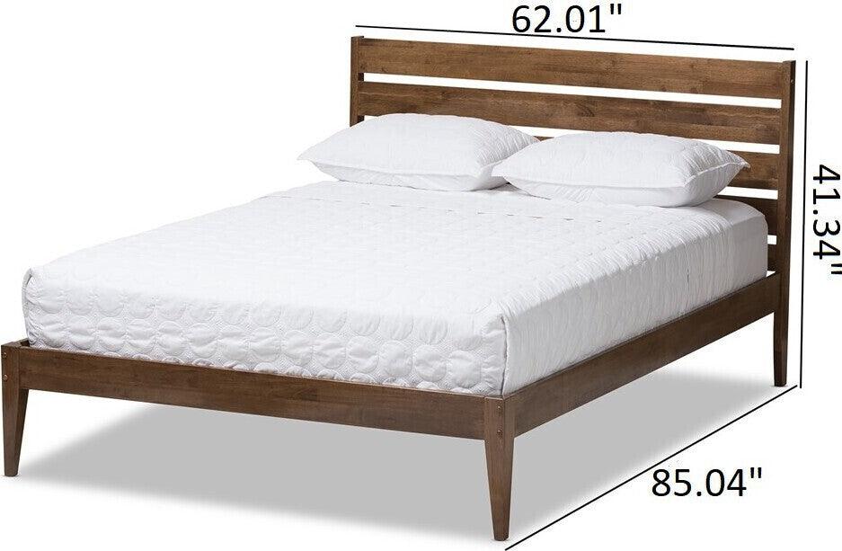 Wholesale Interiors Beds - Elmdon Queen Bed Walnut