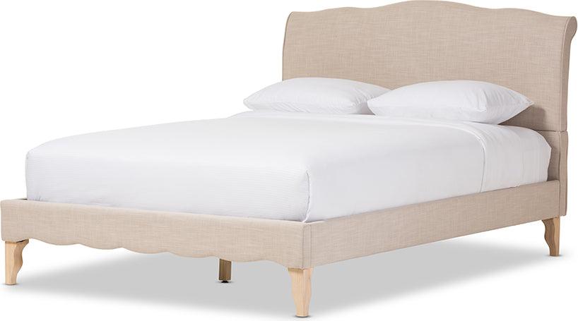 Wholesale Interiors Beds - Fannie Queen Bed Beige
