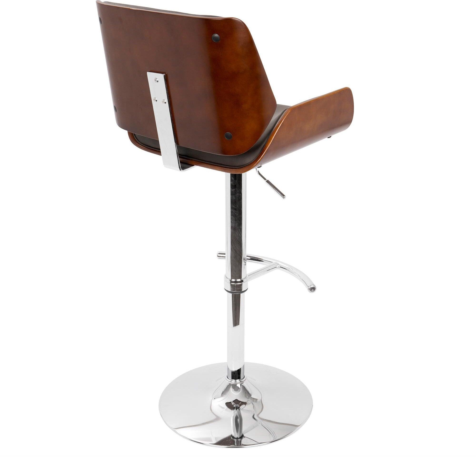 Lumisource Barstools - Santi Barstool Cherry & Brown