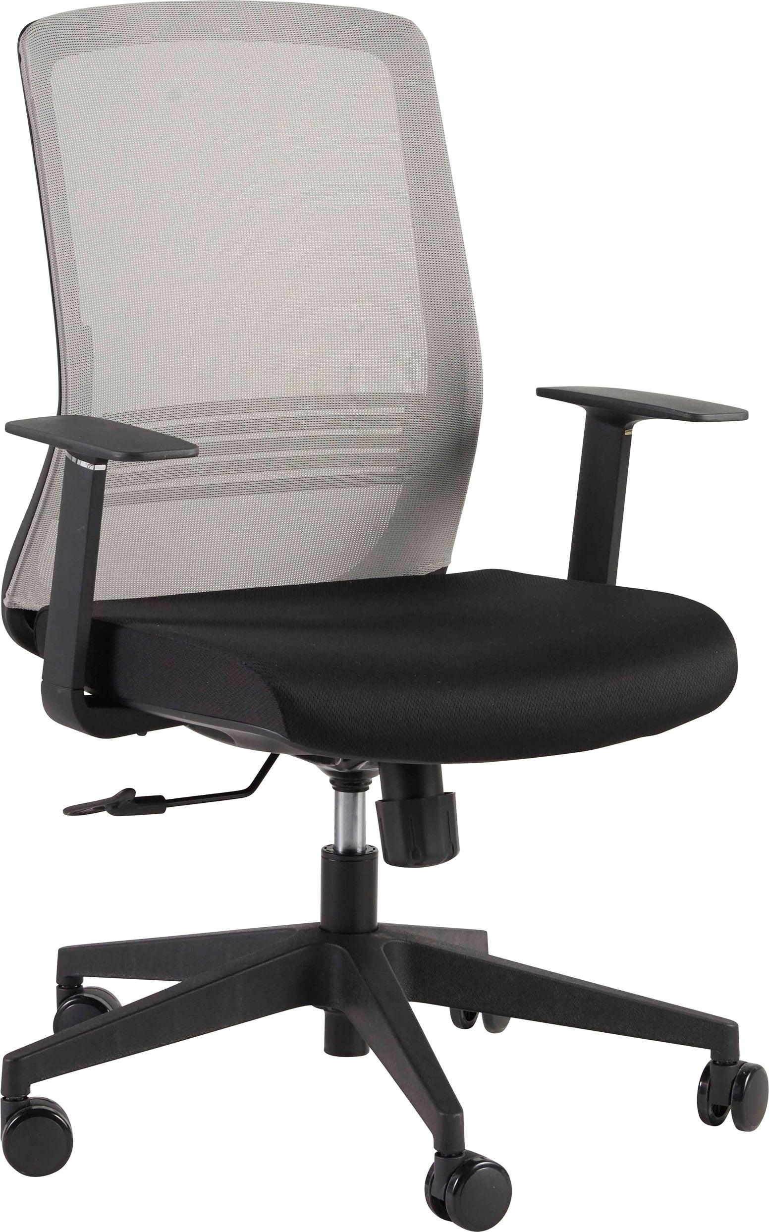 Euro Style Task Chairs - Spiro Office Chair with Adjustable Arms Gray