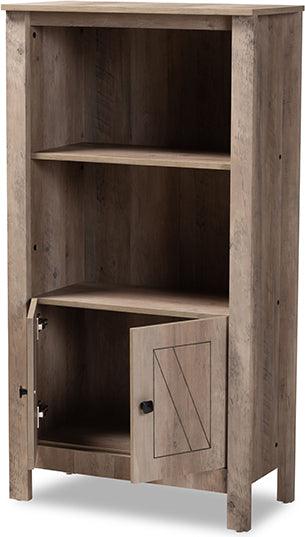 Wholesale Interiors Bookcases & Display Units - Derek 3-Tier Bookcase Rustic Oak