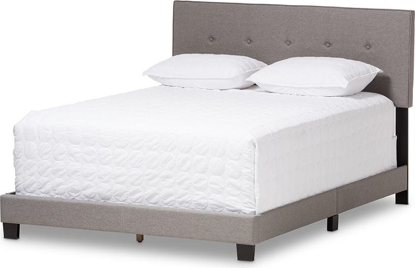 Wholesale Interiors Beds - Hampton Queen Bed Light Gray