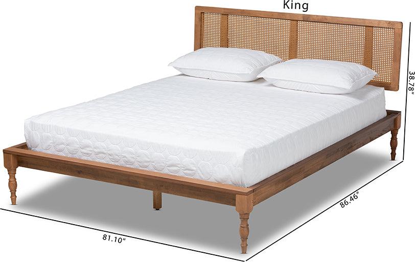 Wholesale Interiors Beds - Romy King Bed Ash walnut