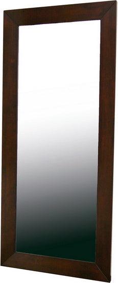 Wholesale Interiors Mirrors - Doniea Dark Brown Wood Frame Modern Mirror - Rectangle