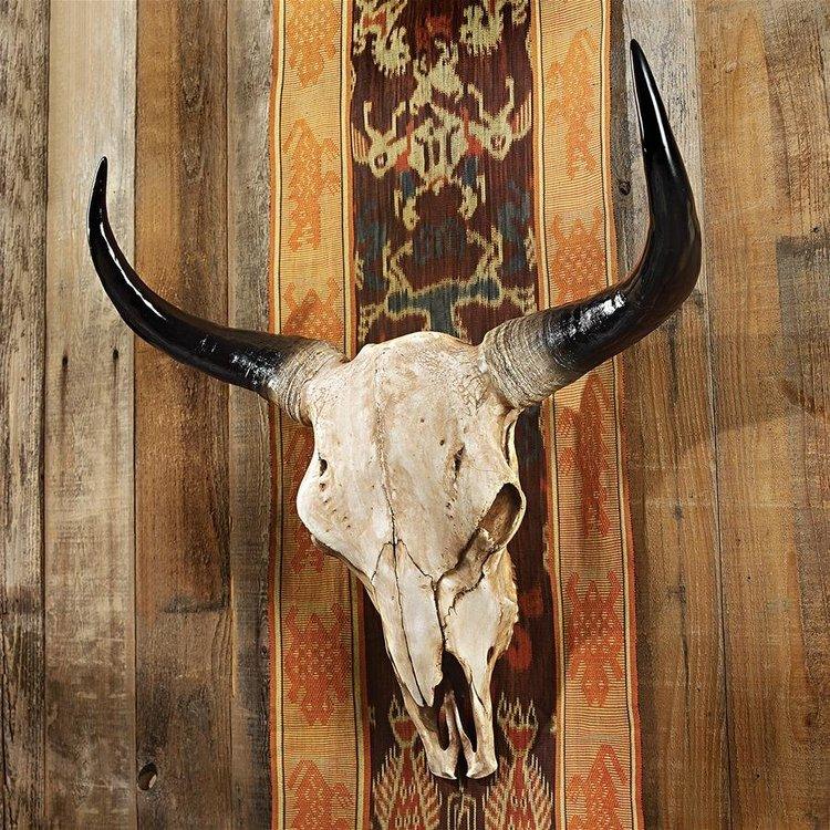 Design Toscano Spooky Decor - Long Horn Steer Wall Trophy