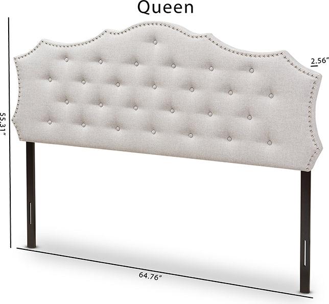 Wholesale Interiors Headboards - Aurora Queen Headboard Grayish Beige