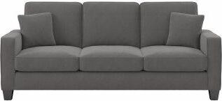 Bush Business Furniture Sofas & Couches - 85W Sofa French Gray Herringbone Fabric SNJ85SFGH-03K