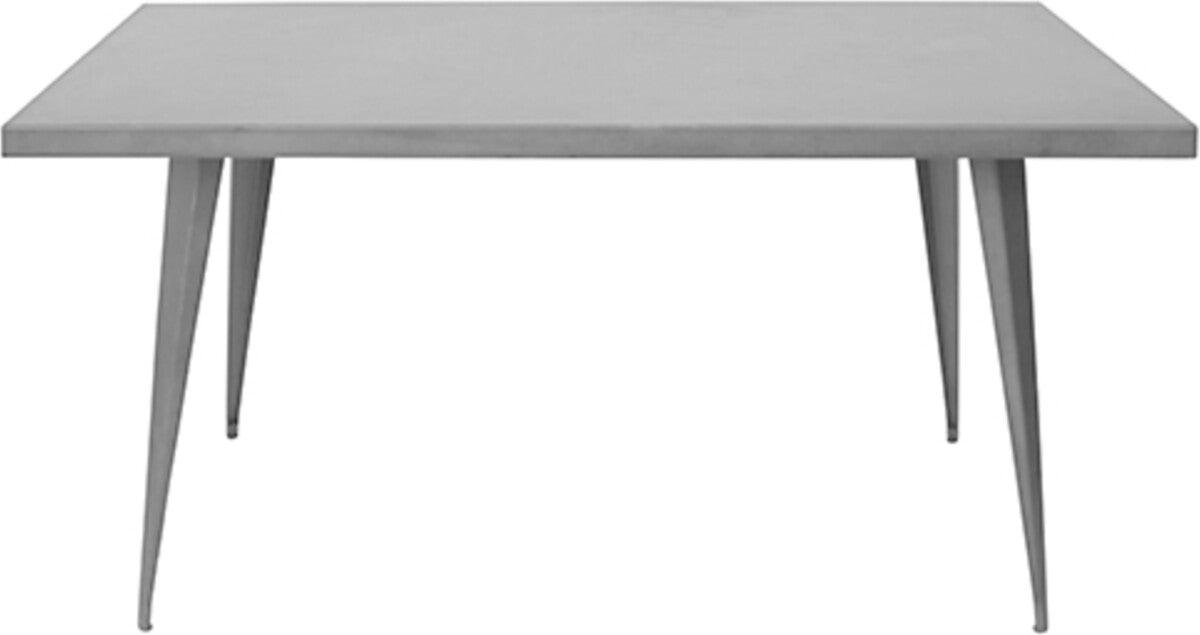 Lumisource Dining Tables - Austin Industrial Dining Table in Matte Grey