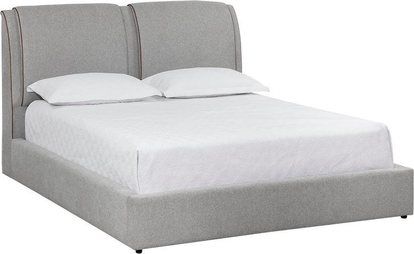 SUNPAN Beds - Lowe Bed - Queen - Belfast Heather Grey Gray