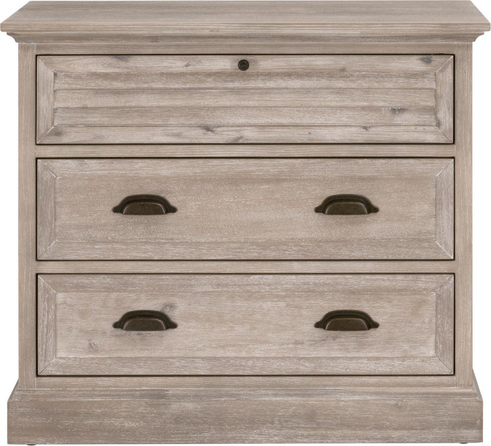 Essentials For Living Nightstands & Side Tables - Eden 3-Drawer Nightstand Natural Gray Acacia