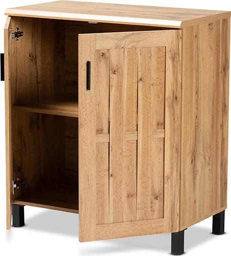 Wholesale Interiors Cabinets & Wardrobes - Excel Modern and Contemporary Oak Brown Finished Wood 2-Door Storage Cabinet