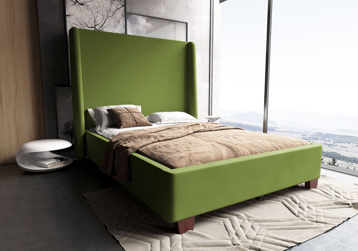 Manhattan Comfort Beds - Parlay Pine Green Queen Bed