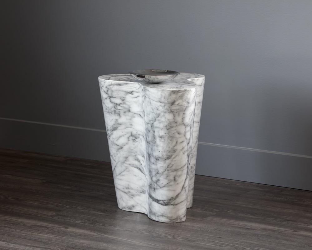 SUNPAN Side & End Tables - Ava End Table - Large - Marble Look