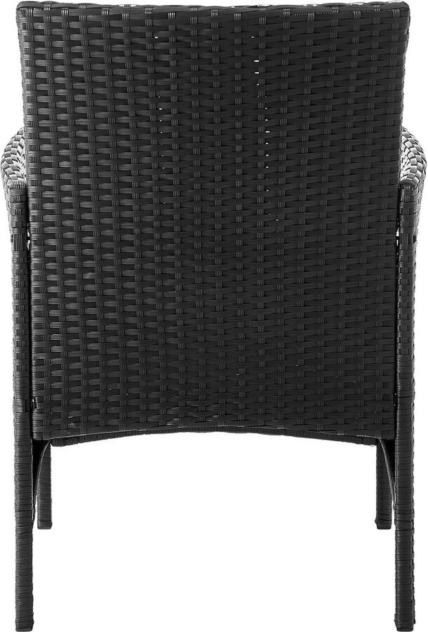 Manhattan Comfort Outdoor Conversation Sets - Imperia Patio 2- Person Seating Group with End Table with Cream Cushions