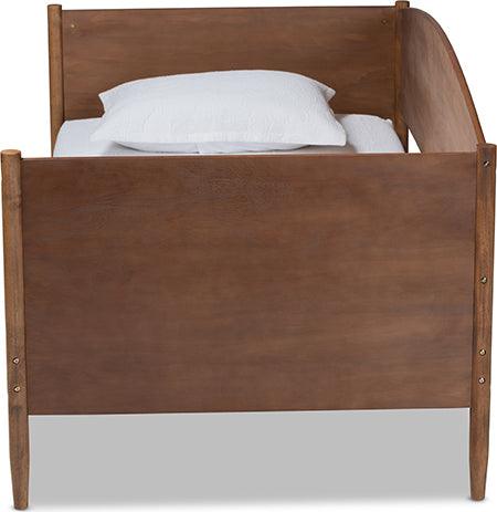 Wholesale Interiors Daybeds - Veles Mid-Century Modern Ash Wanut Finished Wood Daybed