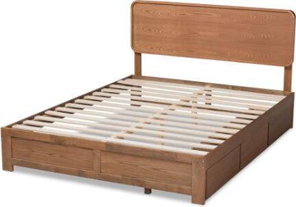Wholesale Interiors Beds - Eleni Queen Bed Storage Bed Ash Walnut