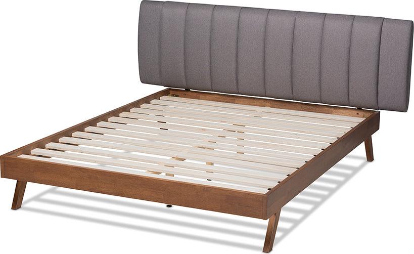 Wholesale Interiors Beds - Brita Queen Bed Gray