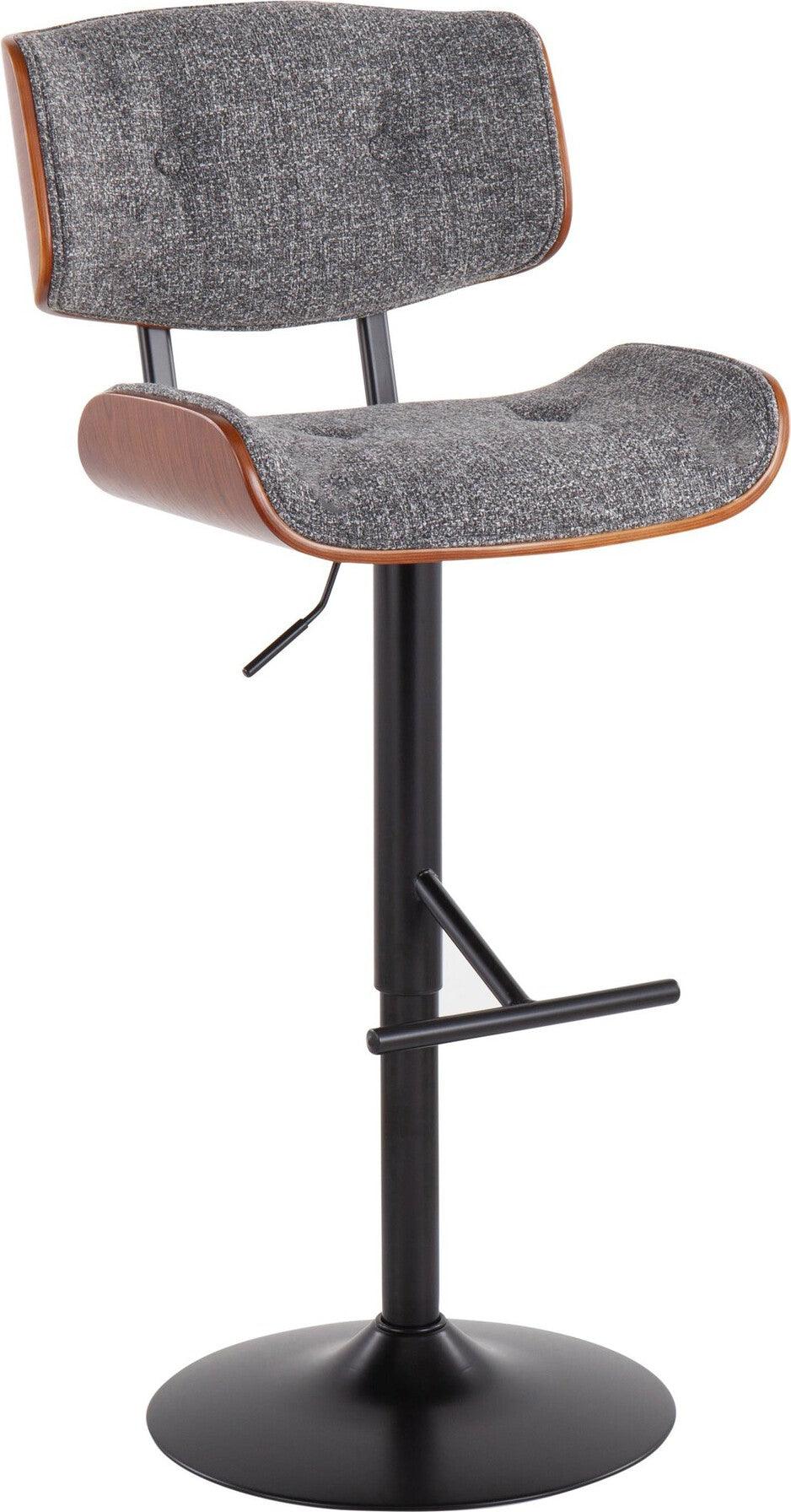 Lumisource Barstools - Lombardi Barstool Black & Gray