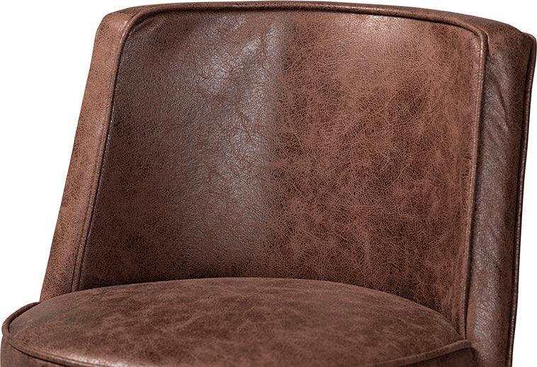 Wholesale Interiors Barstools - Adams Bar Stool Brown & Walnut Brown