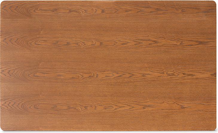 Wholesale Interiors Dining Sets - Dorina Mid-Century Modern Dark Grey Fabric and Walnut Brown Wood 5-Piece Dining Set