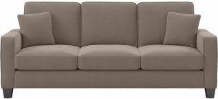 Bush Business Furniture Sofas & Couches - 85W Sofa Tan Microsuede Fabric