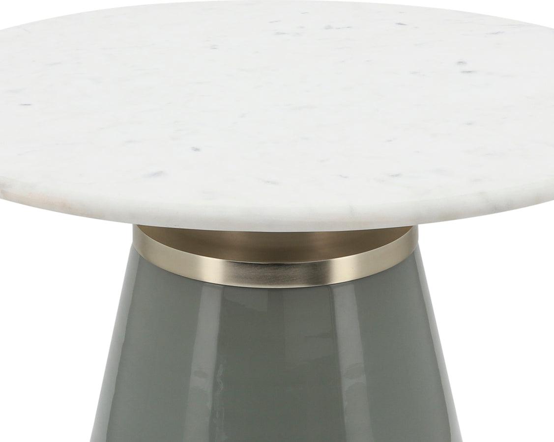 Sagebrook Home Side & End Tables - Marble Top, 17"h Nebular Coffee Table, Gray