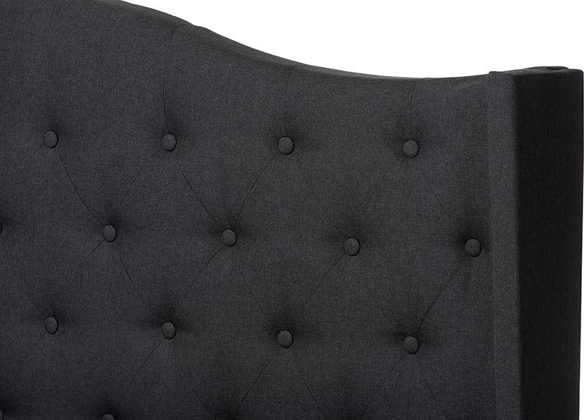 Wholesale Interiors Beds - Alesha Queen Bed Charcoal Gray