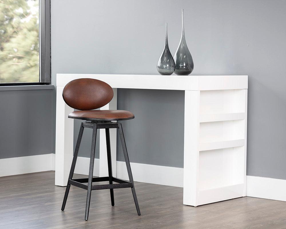 SUNPAN Barstools - Ember Swivel Counter Stool - Bravo Cognac