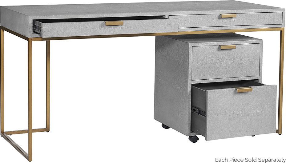 SUNPAN Desks - Jiro Desk - Grey Shagreen