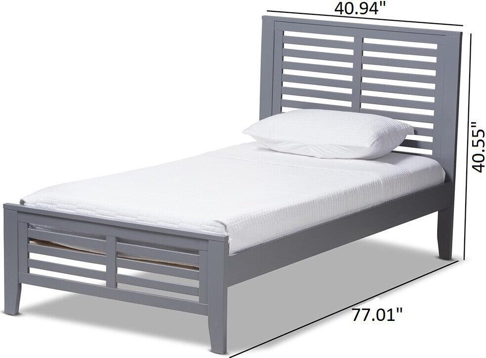 Wholesale Interiors Beds - Sedona Twin Bed Gray
