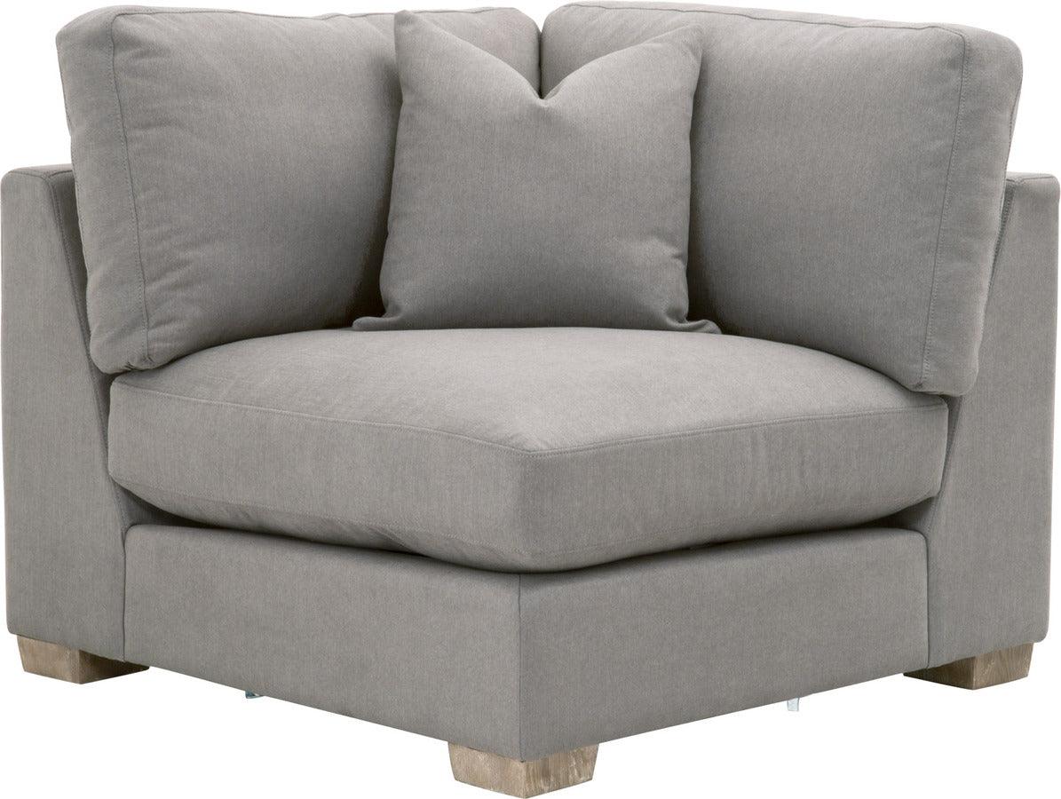 Essentials For Living Accent Chairs - Hayden Modular Taper Sofa Corner Chair LiveSmart Peyton Slate