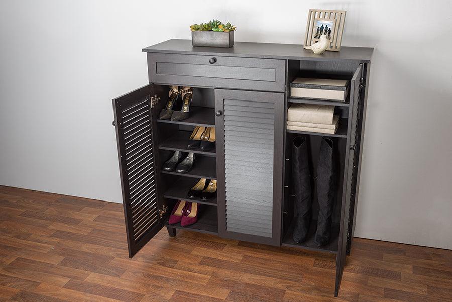 Wholesale Interiors Shoe Storage - Pocillo Wood Shoe Storage Cabinet