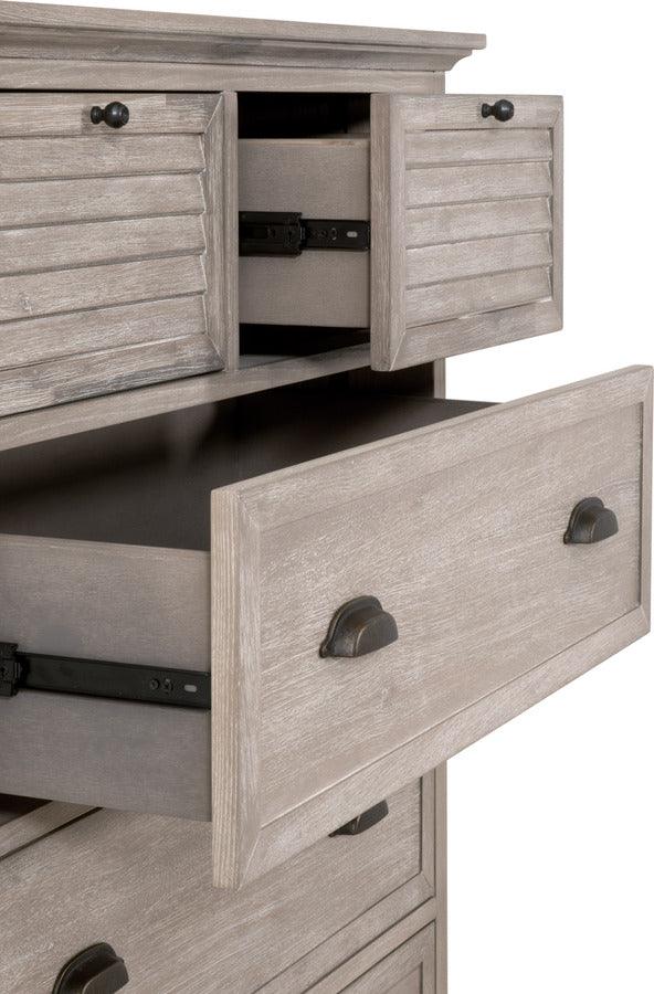 Essentials For Living Chest of Drawers - Eden 5-Drawer High Chest Natural Gray Acacia