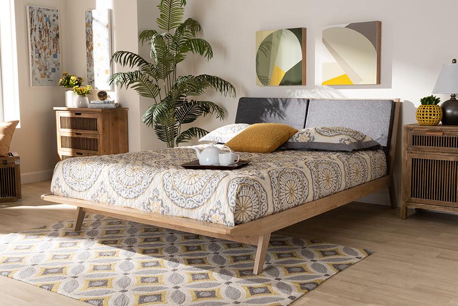 Wholesale Interiors Beds - Emile King Bed Gray & Natural
