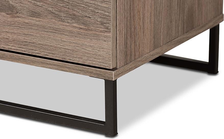 Wholesale Interiors Chest of Drawers - Daxton Modern and Contemporary Rustic Oak Finished Wood 4-Drawer Storage Chest