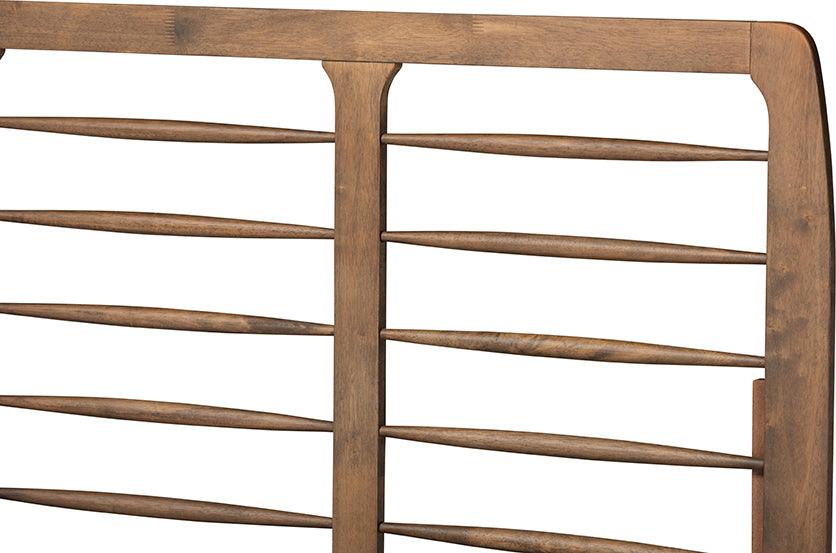 Wholesale Interiors Beds - Lucie Queen Bed Walnut Brown