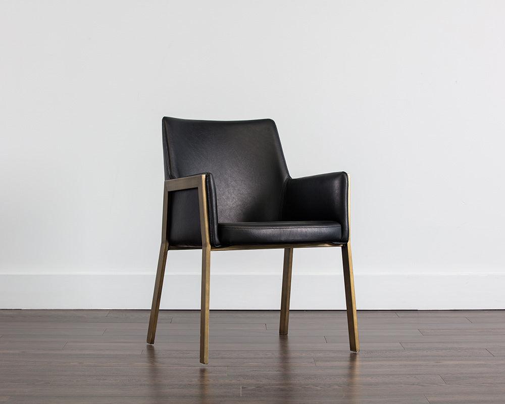 SUNPAN Dining Chairs - Bernadette Dining Armchair - Bravo Black