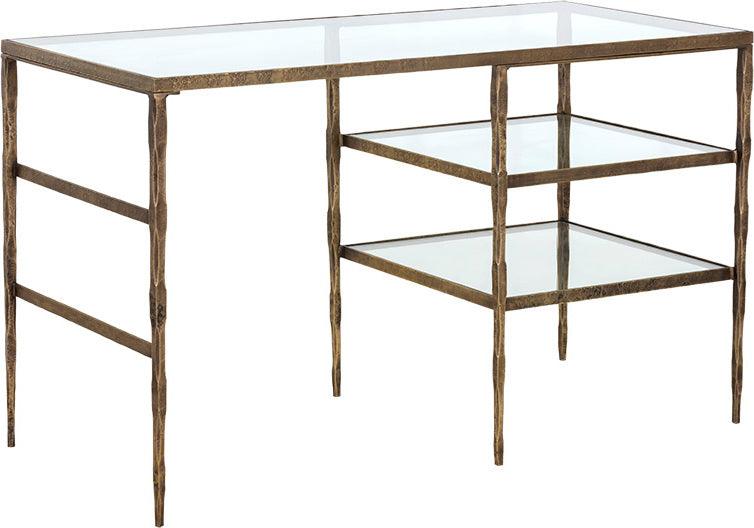 SUNPAN Desks - Bruna Desk Gold Glass
