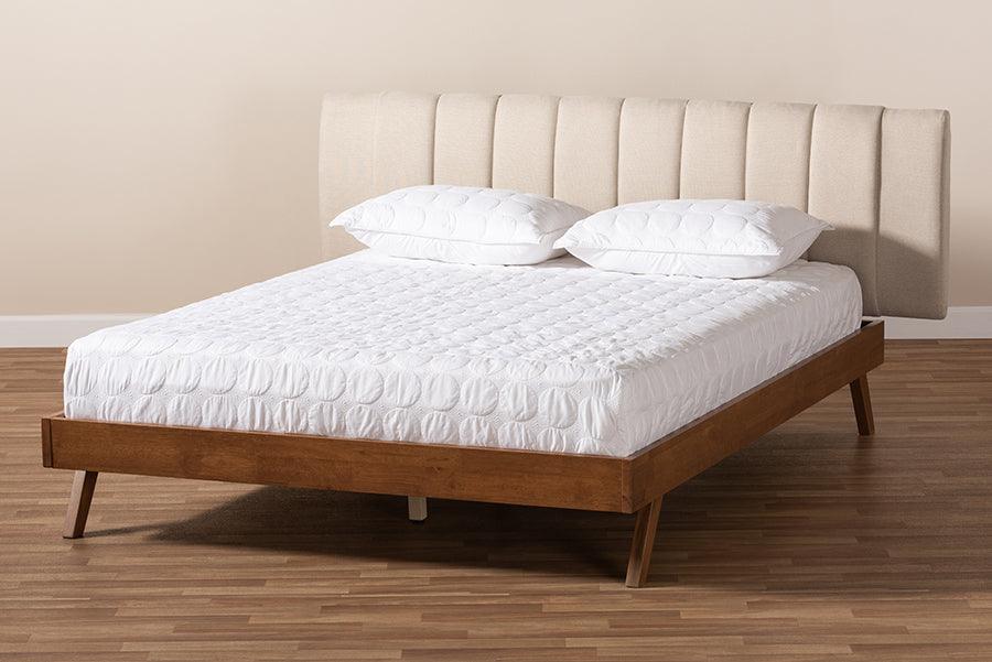 Wholesale Interiors Beds - Brita Queen Bed Beige