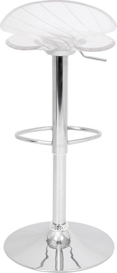Lumisource Barstools - Spyra Contemporary Light Up and Height Adjustable Bar Stool in Multi