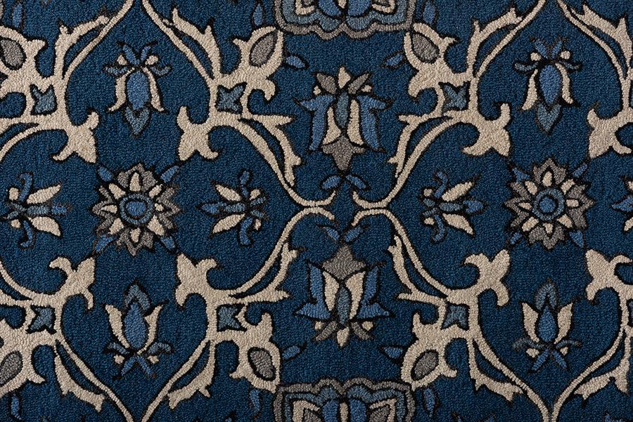 Wholesale Interiors Indoor Rugs - Panacea Modern and Contemporary Blue Hand-Tufted Wool Area Rug