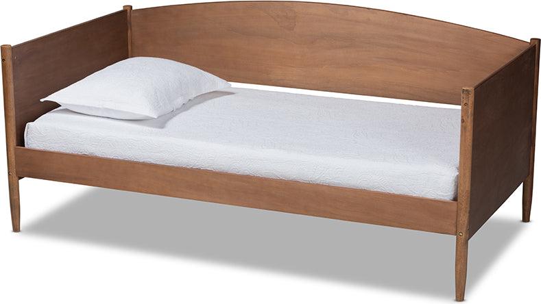 Wholesale Interiors Daybeds - Veles Mid-Century Modern Ash Wanut Finished Wood Daybed