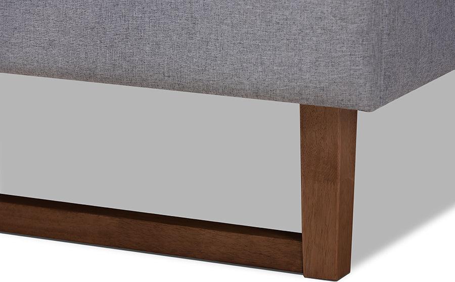 Wholesale Interiors Beds - Liliya Full Bed Gray & Walnut