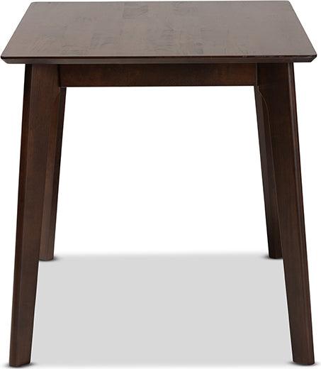 Wholesale Interiors Dining Tables - Seneca Modern and Contemporary Dark Brown Finished Wood Dining Table