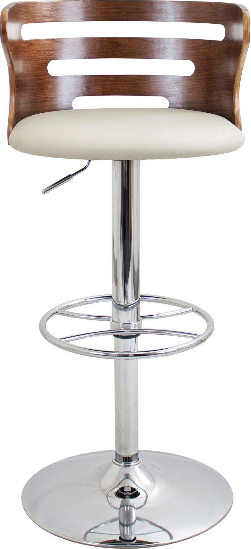 Lumisource Barstools - Cosi Barstool Walnut & Cream (Set of 2)